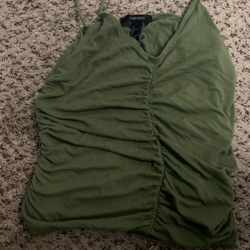 Forest Green Srunched Top | Size: L